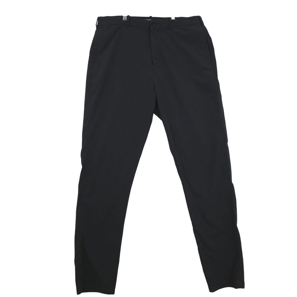 Hill City Mens Everyday Slim Fit Tech Chino Pants Black 36x36 100% Polyester